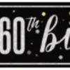 60th Birthday Banner 9ft | 1ct