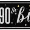 90th Birthday Banner 9ft | 1ct
