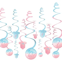 The Big Reveal Swirl Decorations | 12ct