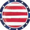 4th Of July Painterly Patriotic Dessert Plates 6 7/8" | 8ct