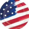 4th Of July Painterly Patriotic Lunch Plates 8 3/4" | 8ct
