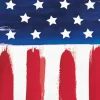 4th Of July Painterly Patriotic Beverage Napkins | 16ct
