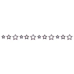 4th Of July Patriotic Glitter Star Garland 6ft | 1ct