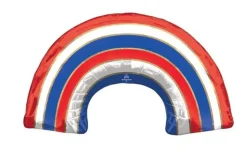 4th Of July Rainbow SuperShape Mylar Balloon 34" | 1 ct
