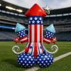 4th Of July Rockets Bursting in Air Airloonz Foil Balloon Uninflated 38" | 1 ct