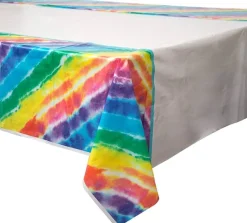 Tie Dye Plastic Tablecover | 1ct