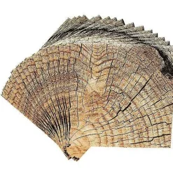 Timber Cut Beverage Napkins 16pk | 1ct