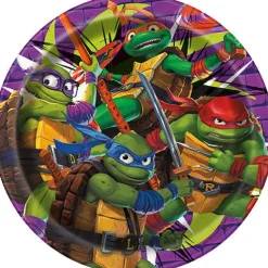 TMNT Round Plate 7in | 8ct