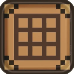 TNT Minecraft Square Lunch Plates 9" | 8ct