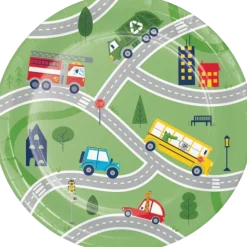 Transportation Time Desert Paper Plates 7" | 8 ct