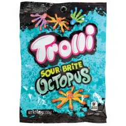 Trolli Sour Brite Octopus 4.25 oz Peg Bag | 1ct