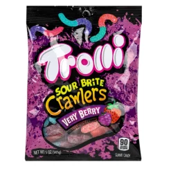 Trolli Very Berry Sour Brite Crawlers 5 oz Peg Bag | 1ct