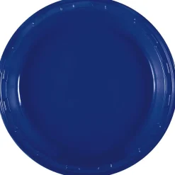 True Navy Plastic Plate 10in | 50ct
