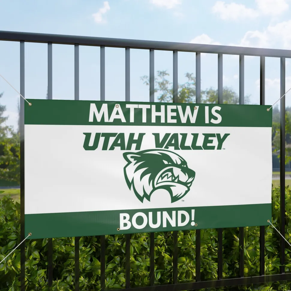 UVU Bound Custom Name Banner 2 sizes | 1ct