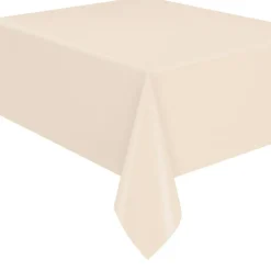 Vanilla Cream Plastic Tablecover | 1ct