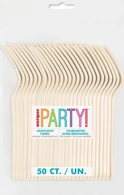 Vanilla Cream Premium Forks | 50ct