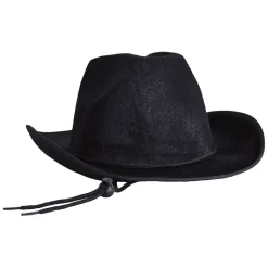 Velour Cowboy Hat - Black | 1ct