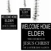 Welcome Home Elder/Sister Missionary Hanging Swirl Decorations | 3 ct