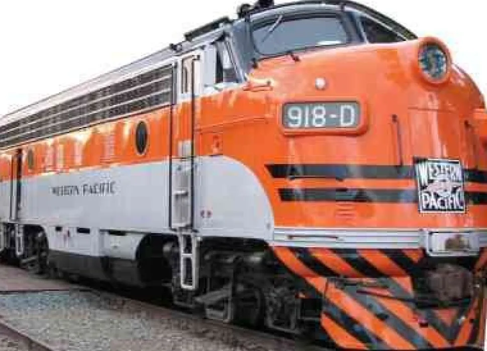 Western Pacific 918D Train Cardboard Standup *Made to order-please allow 10-14 days for processing*