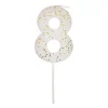 White #8 Candle | 1ct