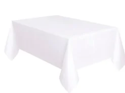 White Flannel Back Tablecover | 1ct