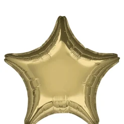 White Gold Star Mylar Balloon 18" | 1ct