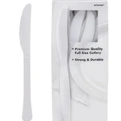 White Plastic Knives | 20ct