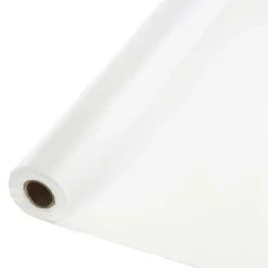 White Plastic Tablecover Roll 100'x40" | 1ct