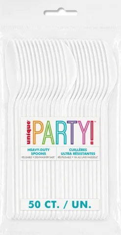 White Premium Spoons | 50ct