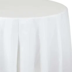 White Round Tablecover 82" | 1ct