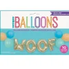 Woof Latex & Foil Letter Banner Kit | 1ct