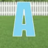 Yard Card Light Blue Letter 21.5" | 1ct