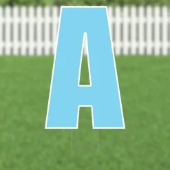 Yard Card Light Blue Letter 21.5" | 1ct