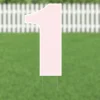 Yard Card Pink Number/Symbol 21.5" | 1ct