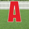 Yard Card Red Letter 21.5" | 1ct
