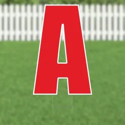 Yard Card Red Letter 21.5" | 1ct