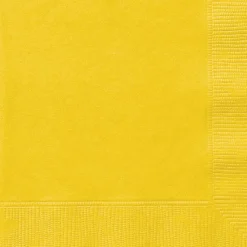 Yellow Beverage Napkins | 100ct