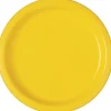 Yellow Paper Dinner Plates | 9in | 50ct