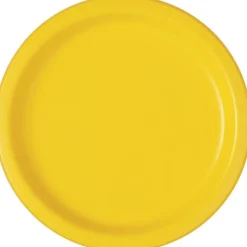 Yellow Paper Dinner Plates | 9in | 50ct